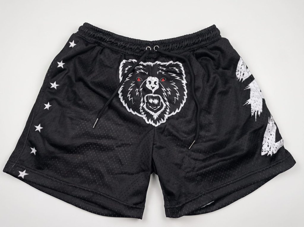 LRL Bear Face Mesh Shorts