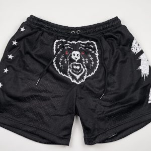 LRL Bear Face Mesh Shorts